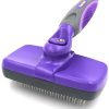 Self Cleaning Slicker Brush – Gently Removes Loose Undercoat, Mats and Tangled Hair – Your Dog or Cat Will Love Being Brushed with The Grooming Brush