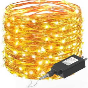 Fairy String Lights 33ft with 100 LEDs,Ittiot Christmas Lights Waterproof Outdoor & Indoor Decorative Lights for Bedroom, Garden, Patio, Parties, UL Power Supply Copper Wire Lights