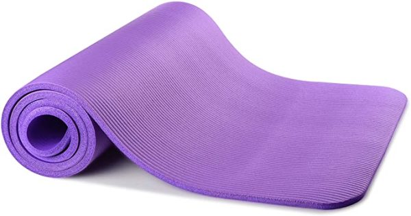 GoYoga All-Purpose 1/2-Inch Extra Thick High Density Anti-Tear Exercise Yoga Mat with Carrying Strap - Image 3